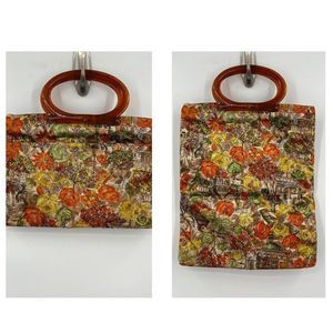 Vintage‎ Ladies Pride Convertible Handbag to Tote Parisian Scenes Acrylic Handle